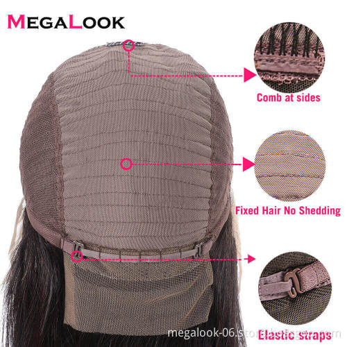 180 Density Cheap Original Extra Super Long Brazilian Human Hair 360 Lace Front Wig